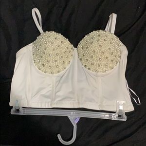 Bedazzled corset top